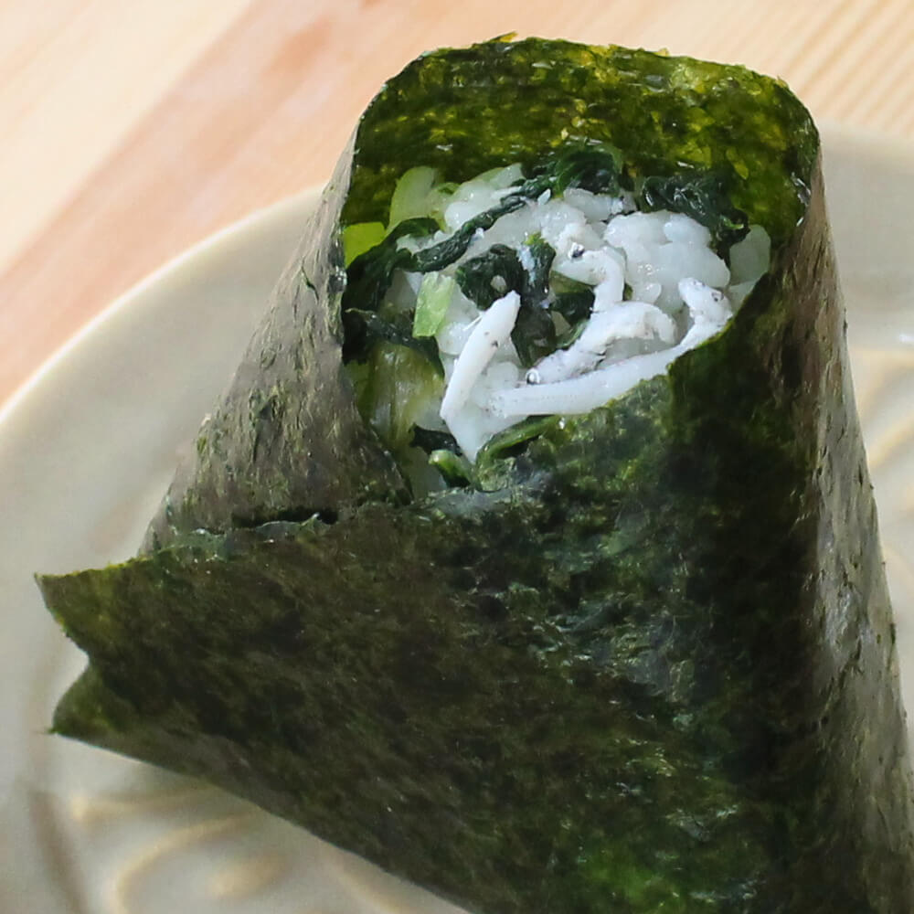 釜揚げしらす野沢菜おにぎり