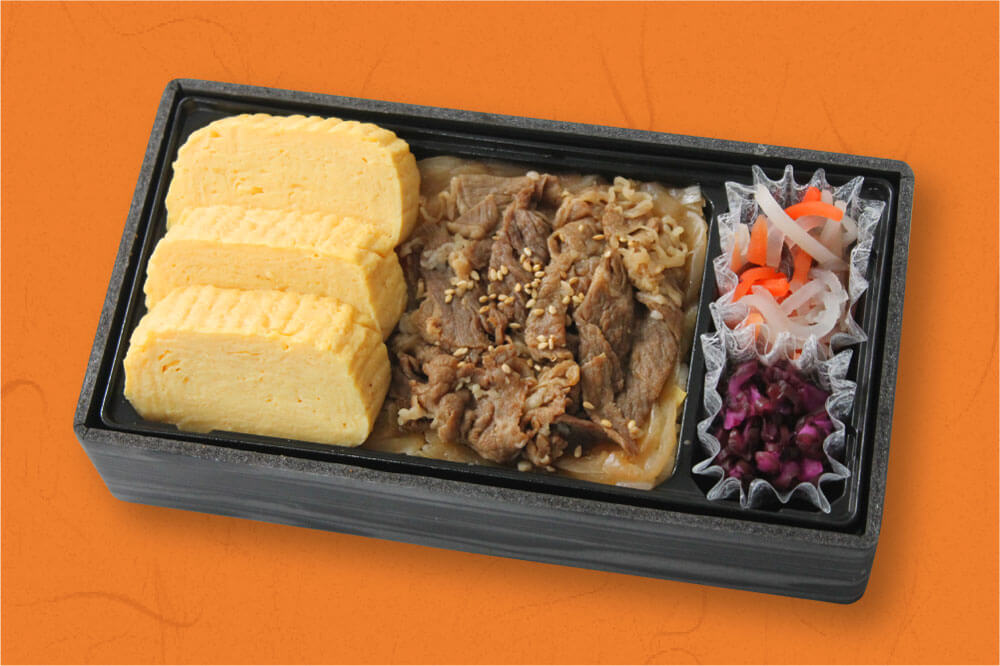 出汁巻き玉子と黒毛和牛しぐれ煮弁当